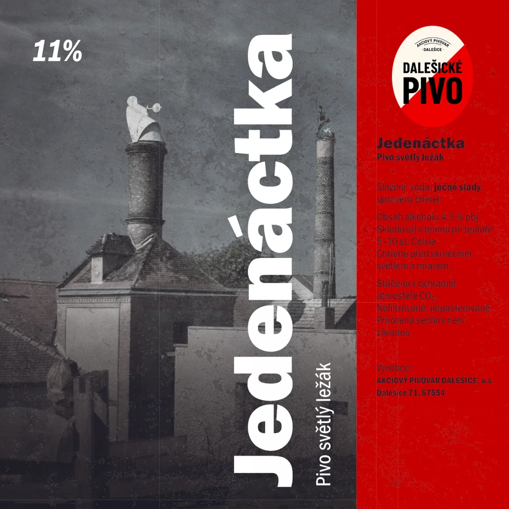 DALEŠICKÉ PIVO - Dalešická jedenáctka (PET 1l)