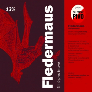 DALEŠICKÉ PIVO - Fledermaus 13% (sud 15/30l)